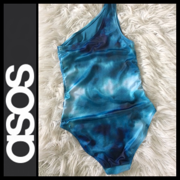 NWOT ASOS Weekday Porto One Shoulder Swimsuit - Picture 5 of 8